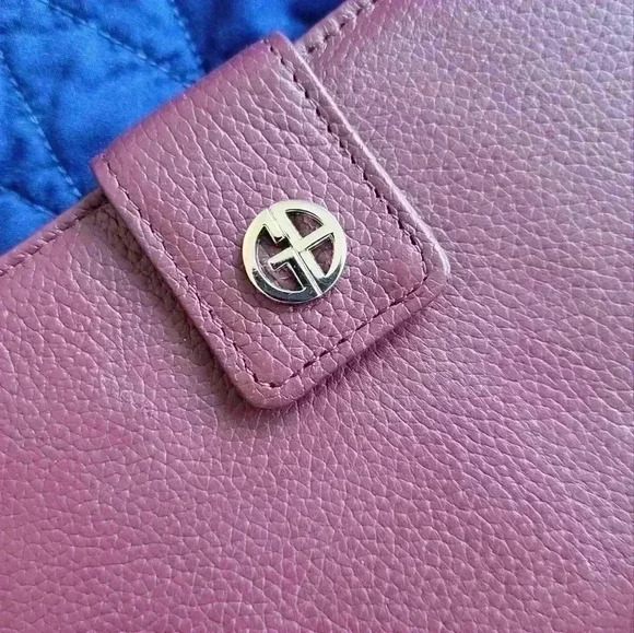 Giani Bernini Softy pebbled Leather Organizational all in one Wallet burgundy - Picture 3 of 10